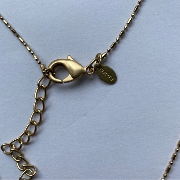 Chico’s long Brass Tone necklace - Picture 2 of 6